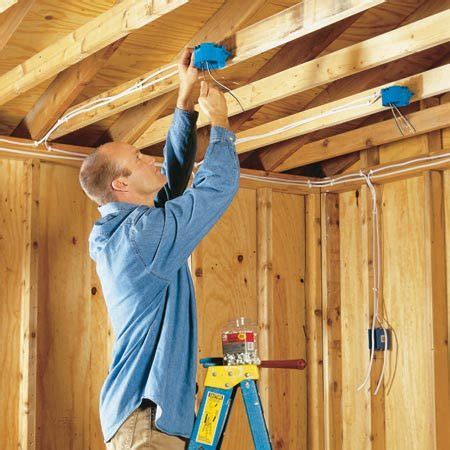 garage electric box|wiring an unfinished garage.